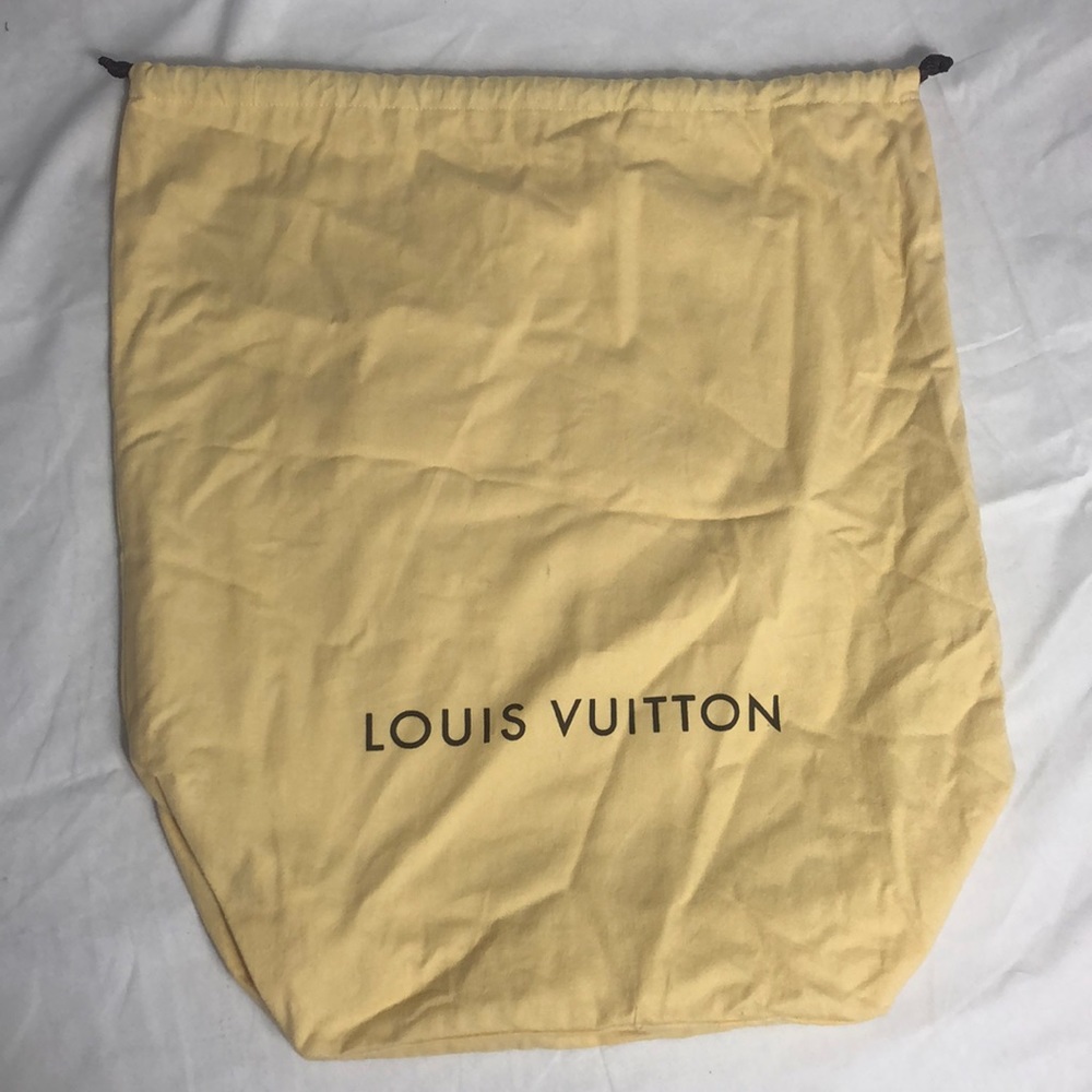 Authentic Louis Vuitton large draw string Dust Bag